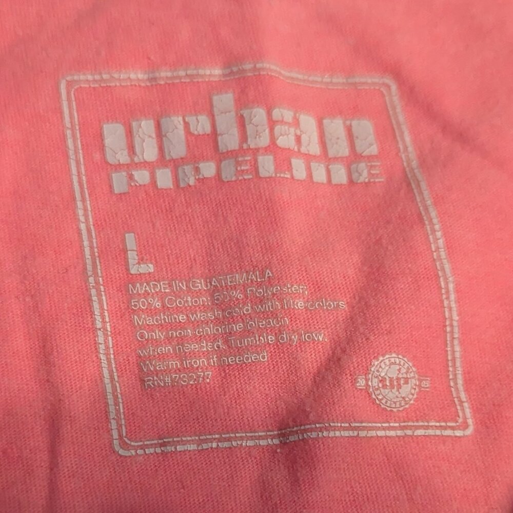 Pair of Urban Pipeline Size Large Tank Tops Pink and Orange - Picture 2 of 8